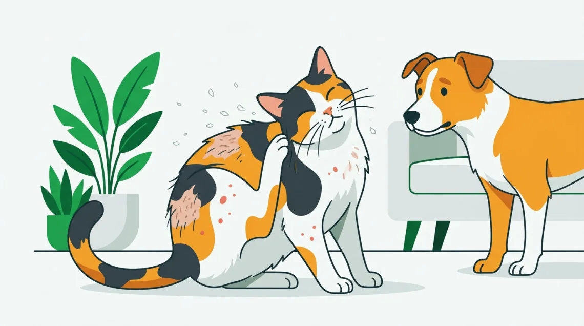 L'eczéma chez le chat