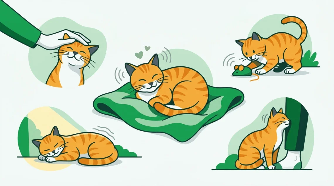 Ronronnement chez le chat