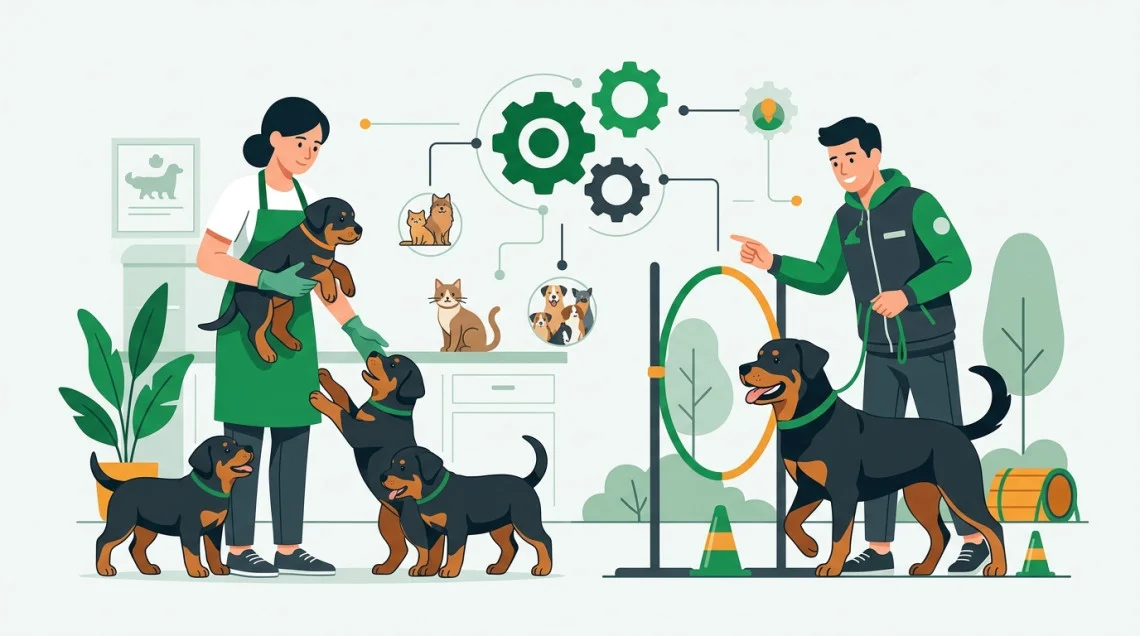 Liste des éleveurs et éducateurs de Rottweiler :