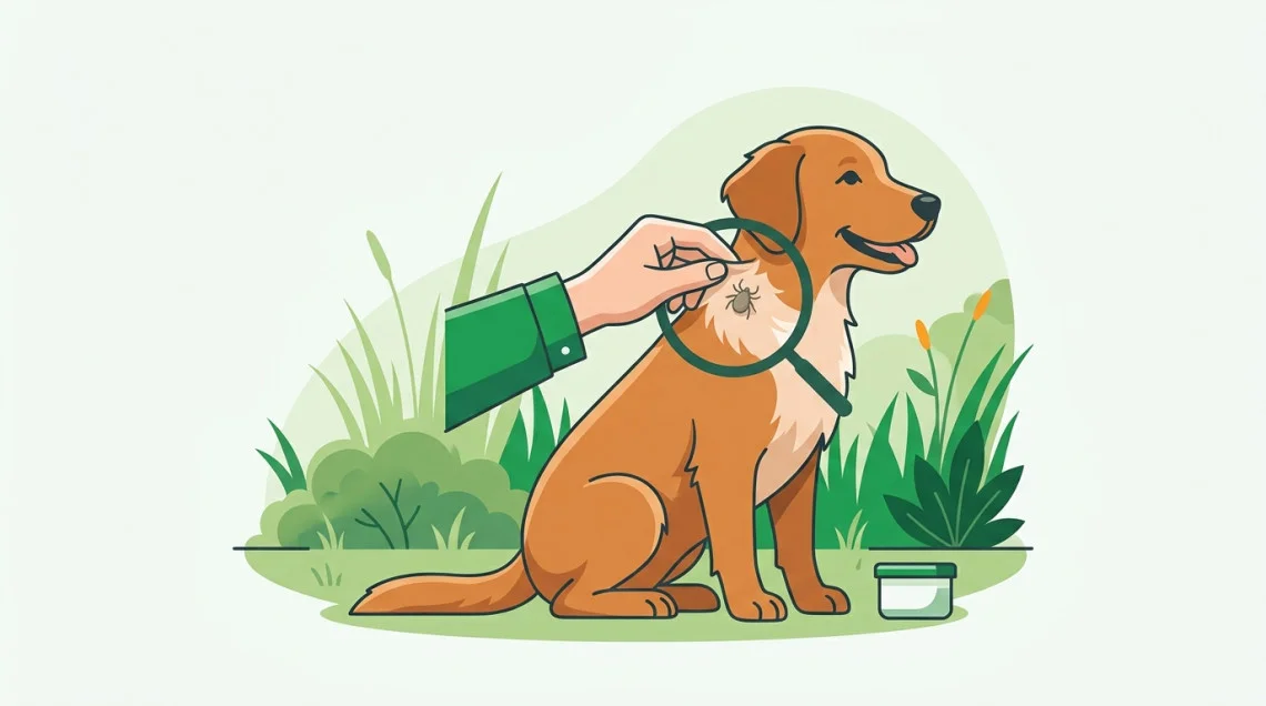 Les tiques et le chien