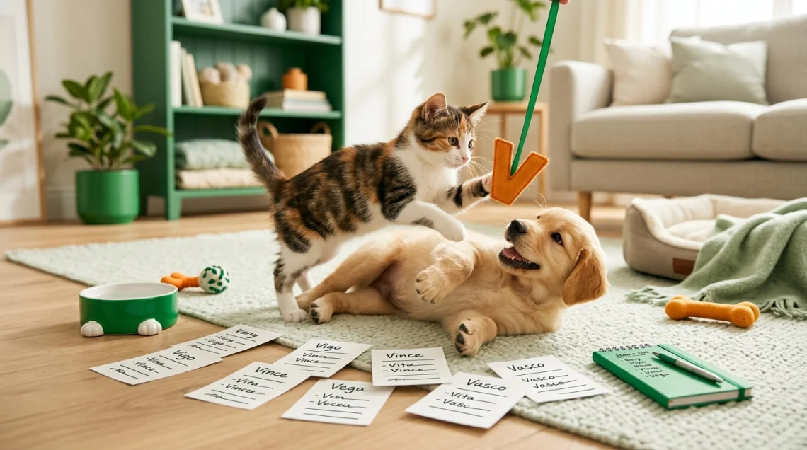 Noms de chat en V
