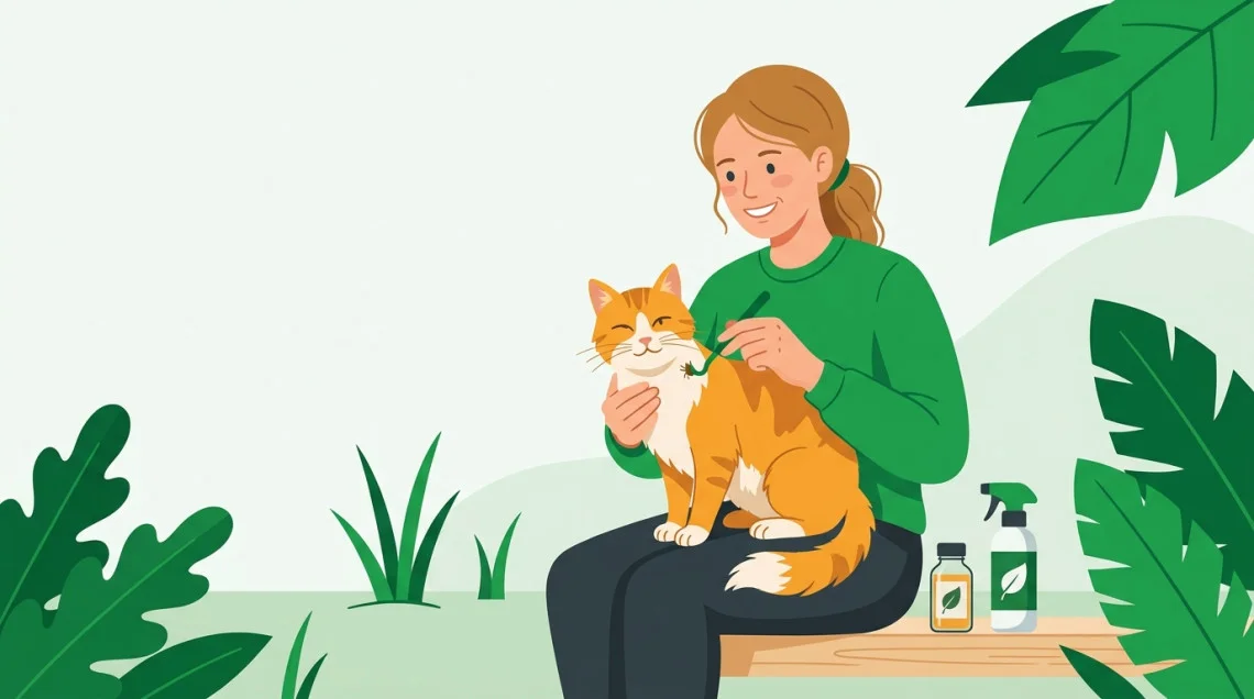 Tique chez le chat