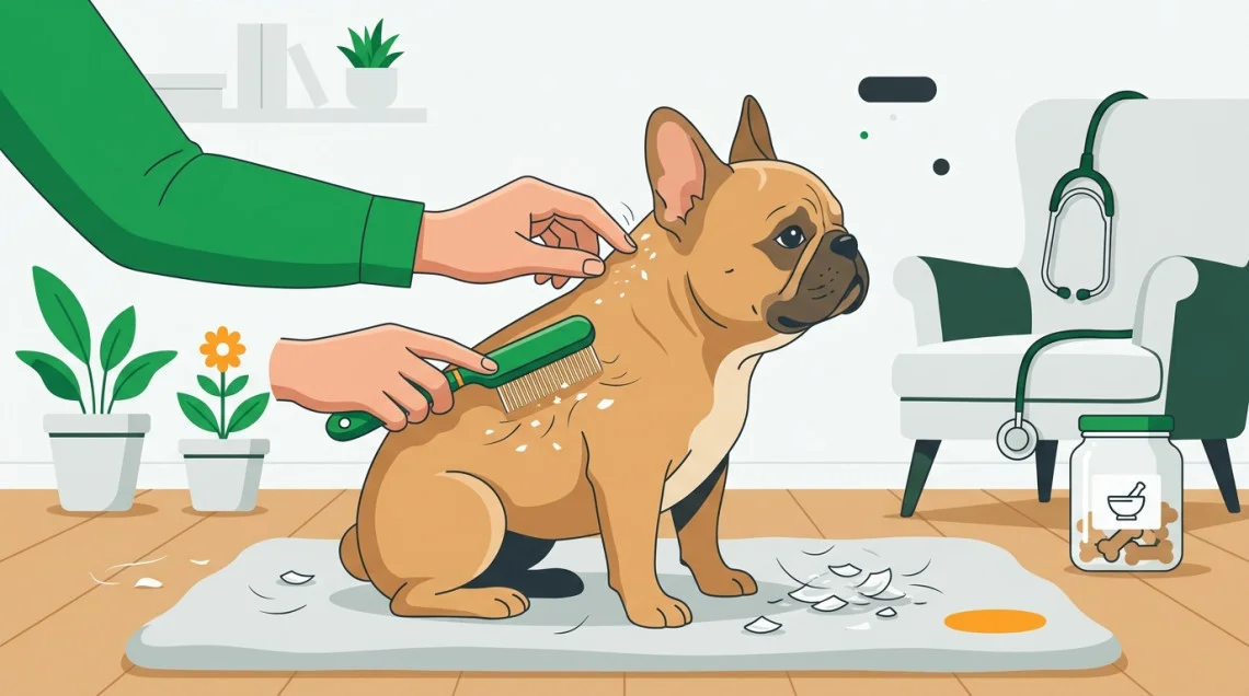 Desquamation chez le chien