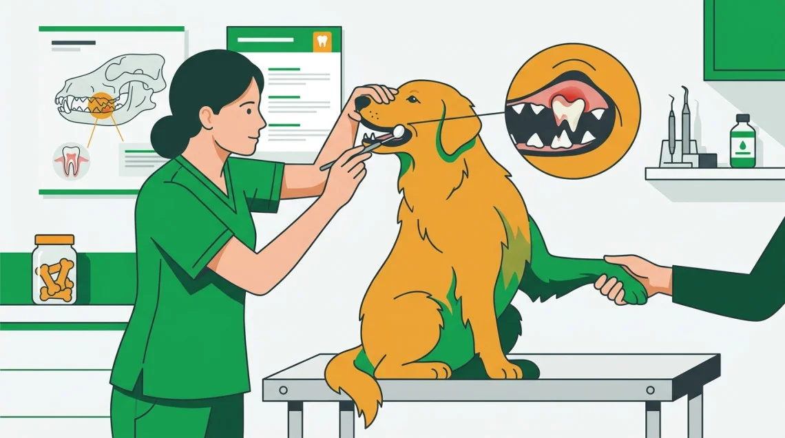 L'abcès dentaire chez le chien